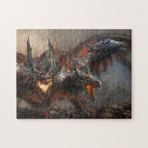 Gothic Triple_Head Dragon Puzzle