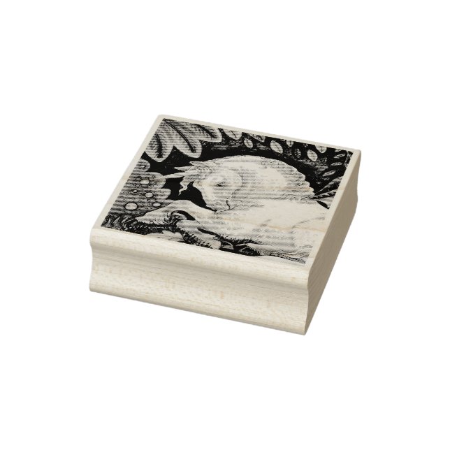GOTHIC UNICORN, FANTASY HORSE RUBBER STAMP (Stamp)