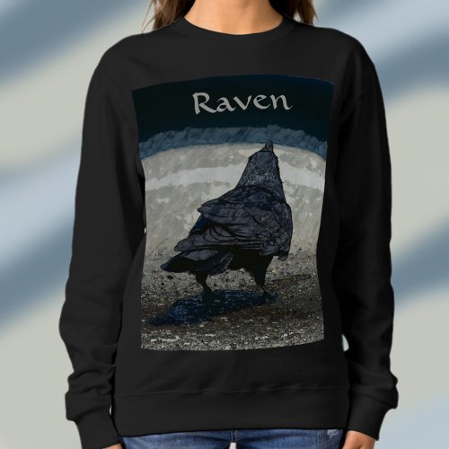 Gothic Urban Raven Blackbird  Sweatshirt