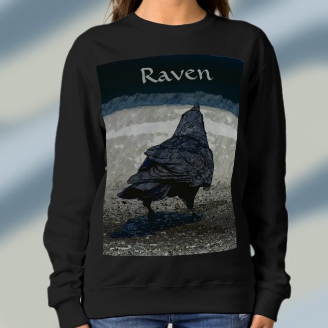 Gothic Urban Raven Blackbird  Sweatshirt (Creator Uploaded)
