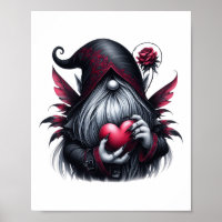 Gothic Valentine Gnome 