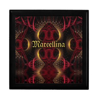 Gothic Valentine Gold Hearts Dark Arts Gift Box