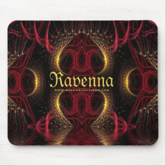 Gothic Valentine Gold Hearts Dark Arts Mouse Pad