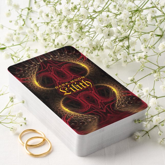 Gothic Valentine Gold Hearts Dark Arts Tarot Cards (Insitu (Wedding))