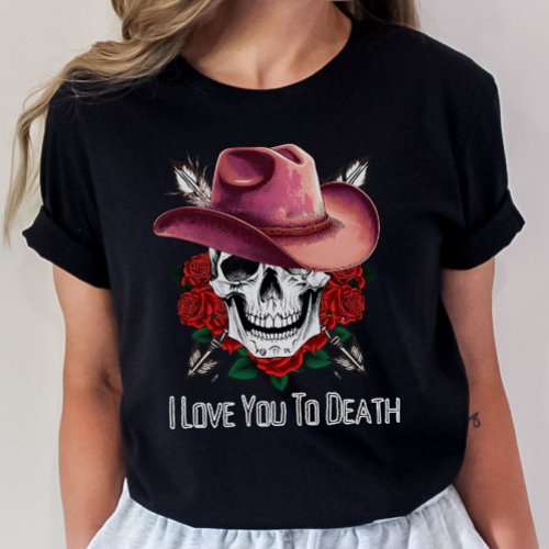Gothic Valentine Shirt Skeleton Valetines T_Shirt