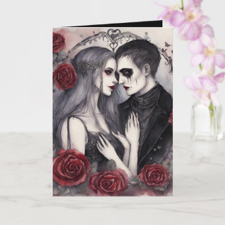 Gothic valentines card