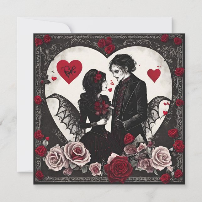 Gothic valentines card (Front)