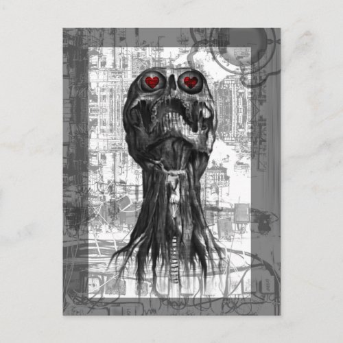 Gothic Valentine's Day Postcard