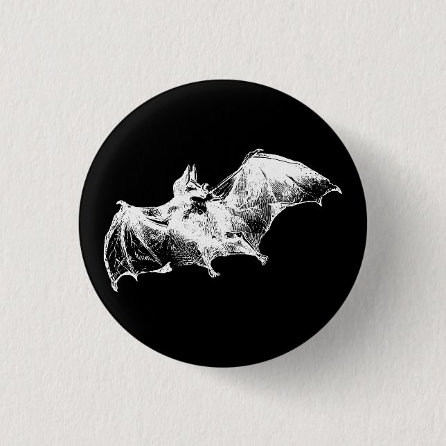 GOTHIC VAMPIRE BAT BUTTON (Front)