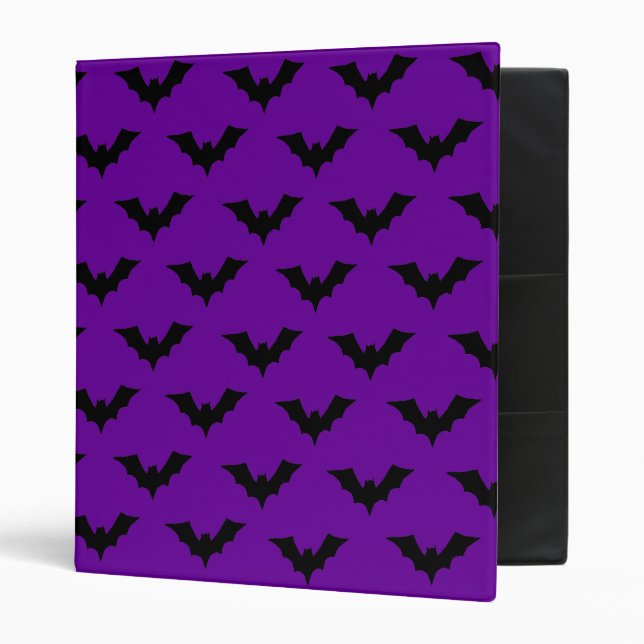 Gothic Vampire Bats 3 Ring Binder (Front/Inside)
