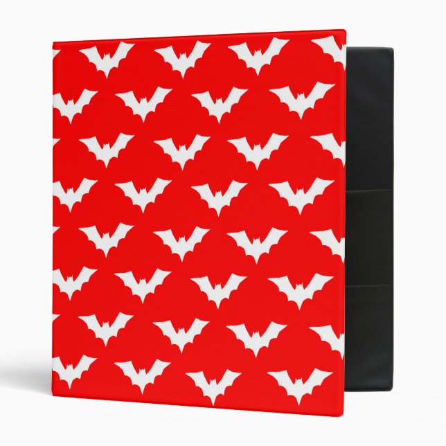 Gothic Vampire Bats 3 Ring Binder (Front/Inside)
