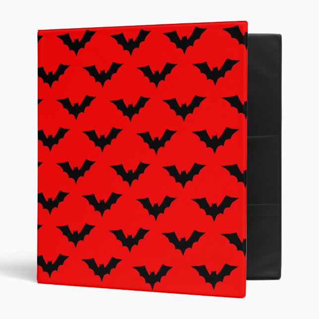 Gothic Vampire Bats 3 Ring Binder (Front/Inside)