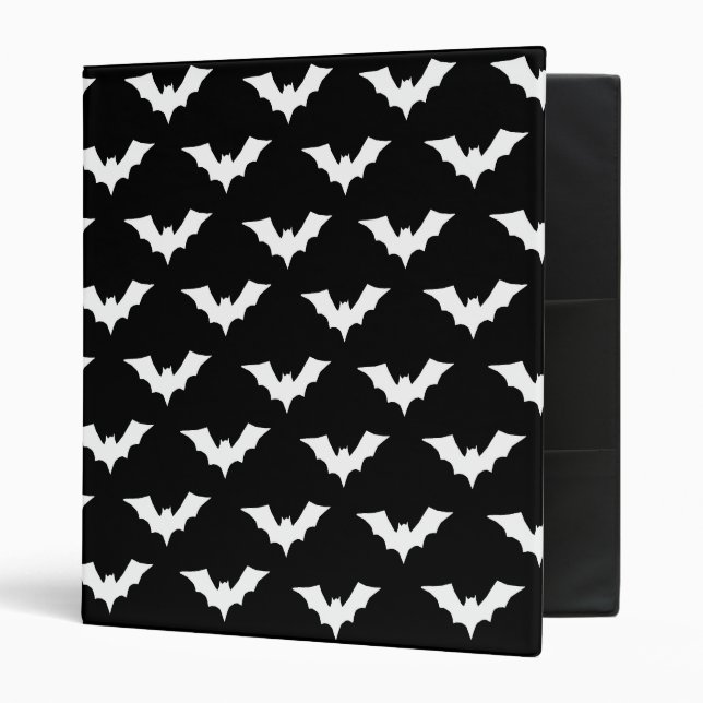 Gothic Vampire Bats 3 Ring Binder (Front/Inside)