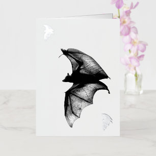 Gothic Vampire Bats Foil Greeting Card