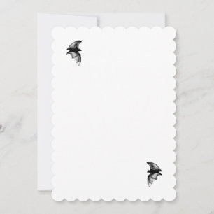Gothic Vampire Bats Invitation