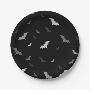 🦇 Gothic Vampire Bats Paper Plates