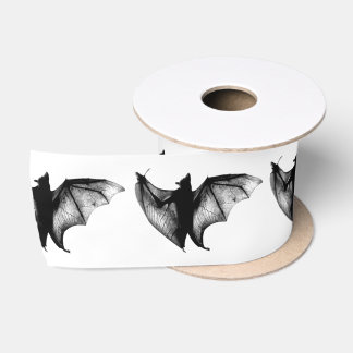 Gothic Vampire Bats Satin Ribbon