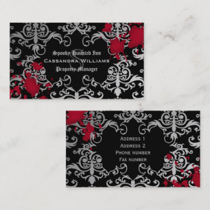 Gothic vampire Halloween Business Card
