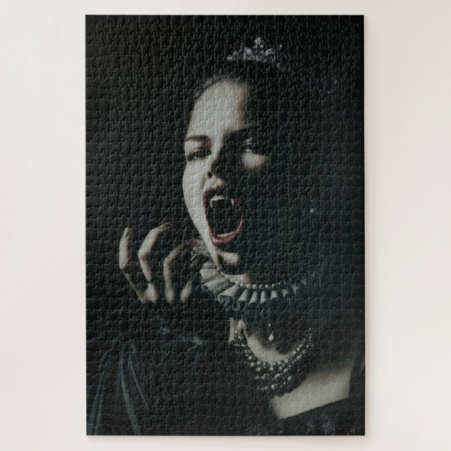 Gothic Vampire Queen Jigsaw Puzzle – Dark Fantasy  (Vertical)