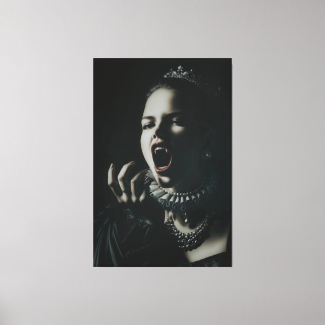 Gothic Vampire Queen Stretched Canvas – Dark Fanta (Front)