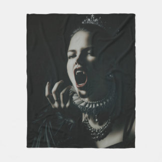 Gothic Vampire Queen Throw Blanket – Dark Fantasy 