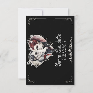 Gothic/Vampire Wedding save the date