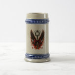 Gothic Velvet Bow Key with Wings &amp; Moon Beer Stein
