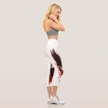 Gothic Velvet Bow Key with Wings &amp; Moon Capri Leggings