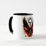Gothic Velvet Bow Key with Wings &amp; Moon Mug