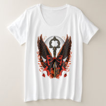 Gothic Velvet Bow Key with Wings & Moon