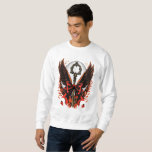 Gothic Velvet Bow Key with Wings &amp; Moon Sweatshirt