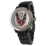 Gothic Velvet Bow Key with Wings &amp; Moon Watch