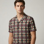 Gothic Venetian Masquerade Carnival Mask Pattern Fabric