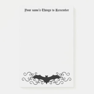Gothic Victorian bat Post-it Notes