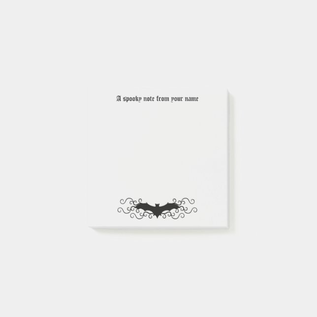 Gothic Victorian bat pretty Post-it Notes (Front)