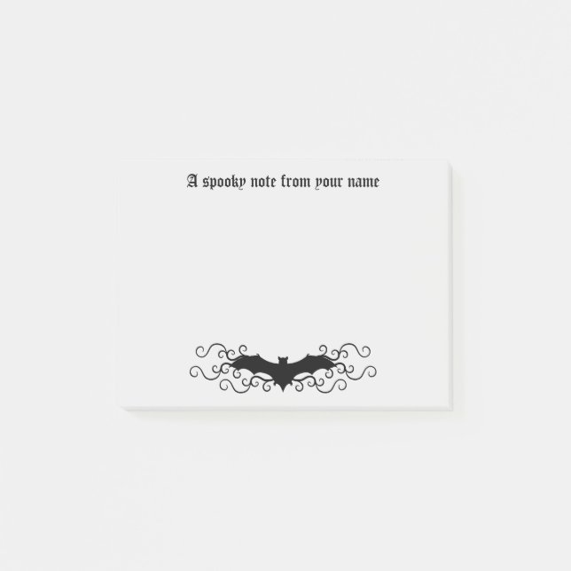 Gothic Victorian bat spooky Post-it Notes (Front)