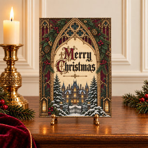 Gothic Victorian Christmas Greeting Card