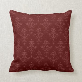 Gothic Victorian Damask Throw Pillow by angelworks at Zazzle