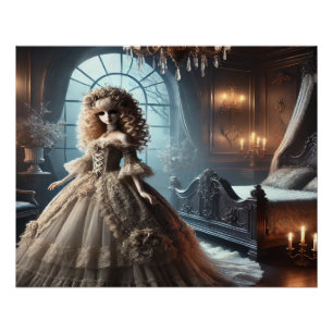 Gothic Victorian Doll – Dark Elegance Poster