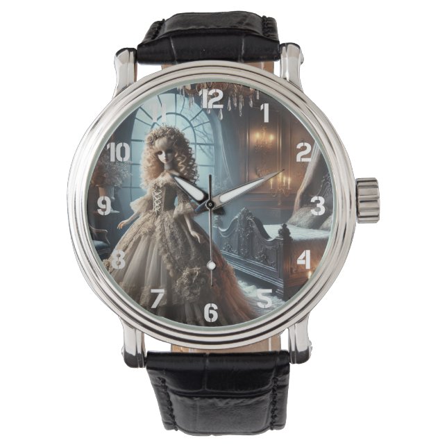 Gothic Victorian Doll – Dark Elegance Watch (Front)
