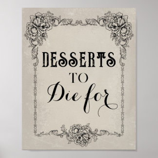 Gothic Victorian Editable Party Event Sign