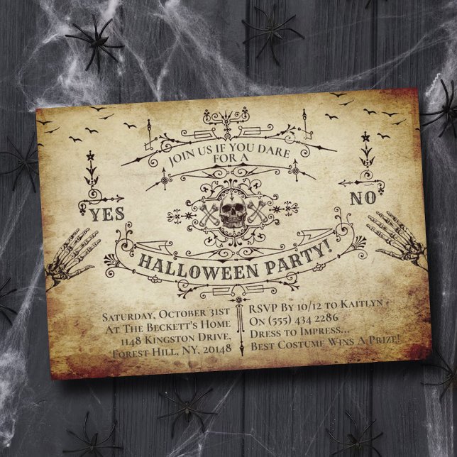 Gothic Victorian Halloween Invitation (Creator Uploaded)