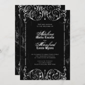 Gothic Victorian Halloween Wedding Invitations (Front/Back)
