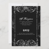 Gothic Victorian Halloween Wedding Invitations (Back)