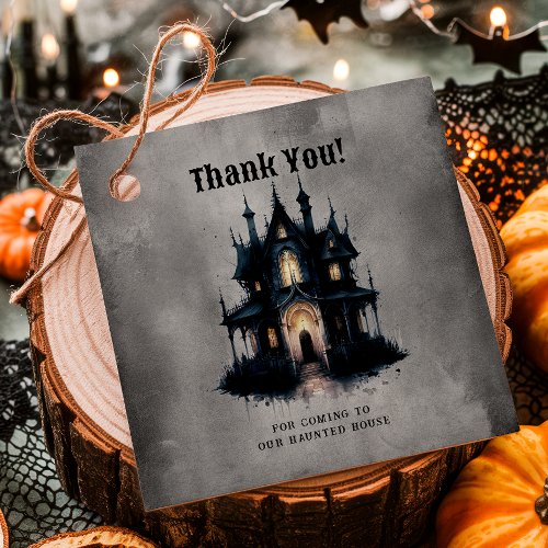 Halloween Essentials 9 Gothic Victorian Haunted House Halloween Thank You Favor Tags