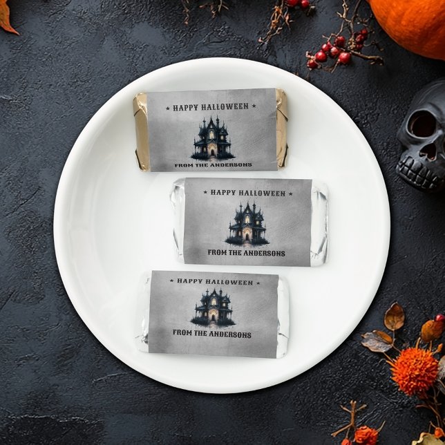 Gothic Victorian Haunted House Happy Halloween Hershey's Miniatures (Creator Uploaded)