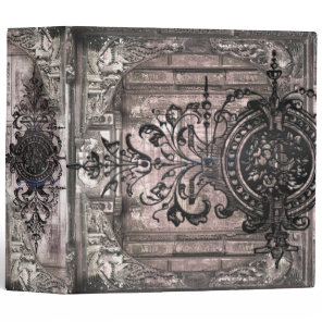 Gothic Victorian Orate Renaissance Ancient Tome 3 Ring Binder
