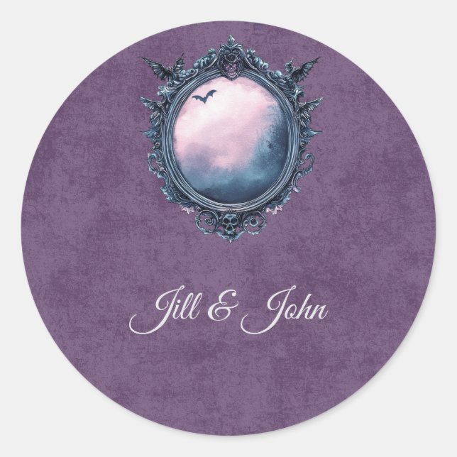 Gothic Victorian Ornate Mirror Wedding Seal (Front)