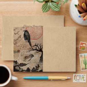 Gothic Victorian Shabby Chic Collage Envelope