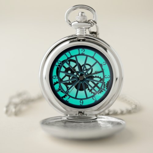 Gothic Victorian Steampunk Gears Science Fiction Pocket Watch